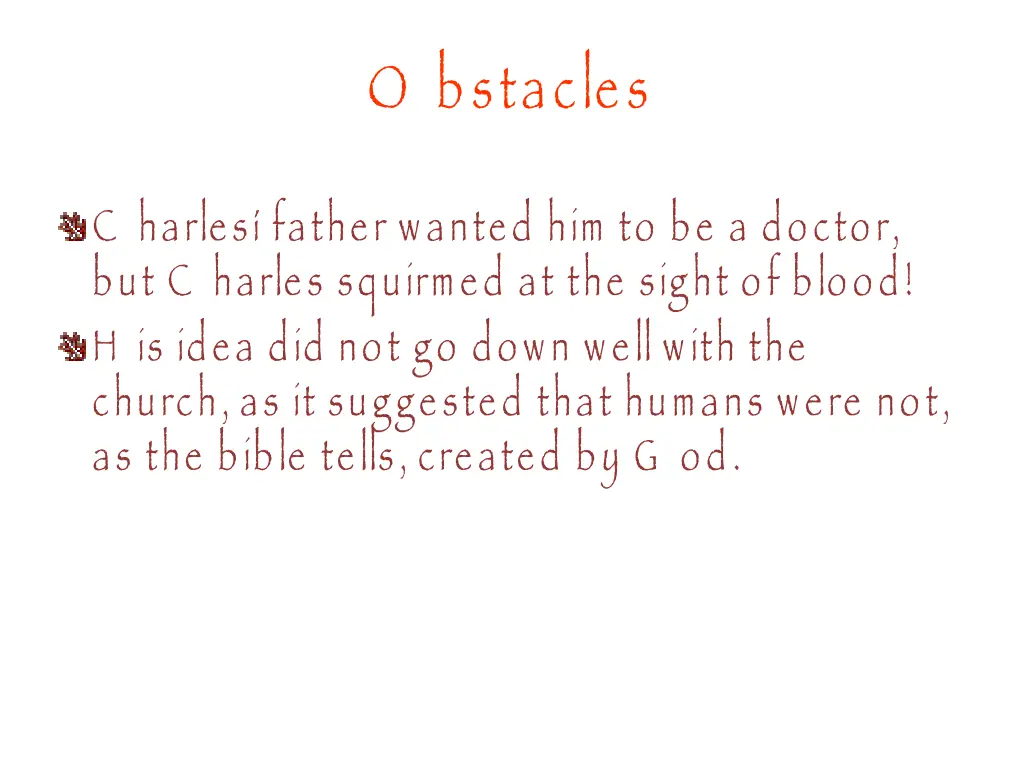 o bstacles