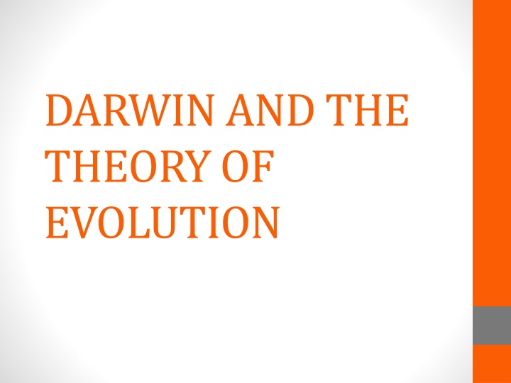 darwin and the theory of evolution