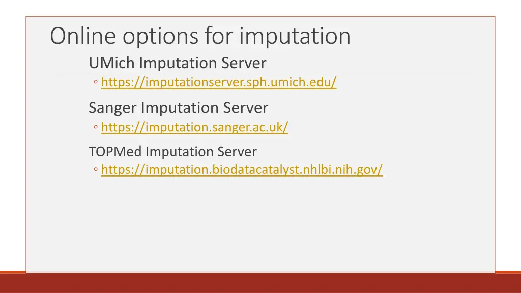 online options for imputation umich imputation