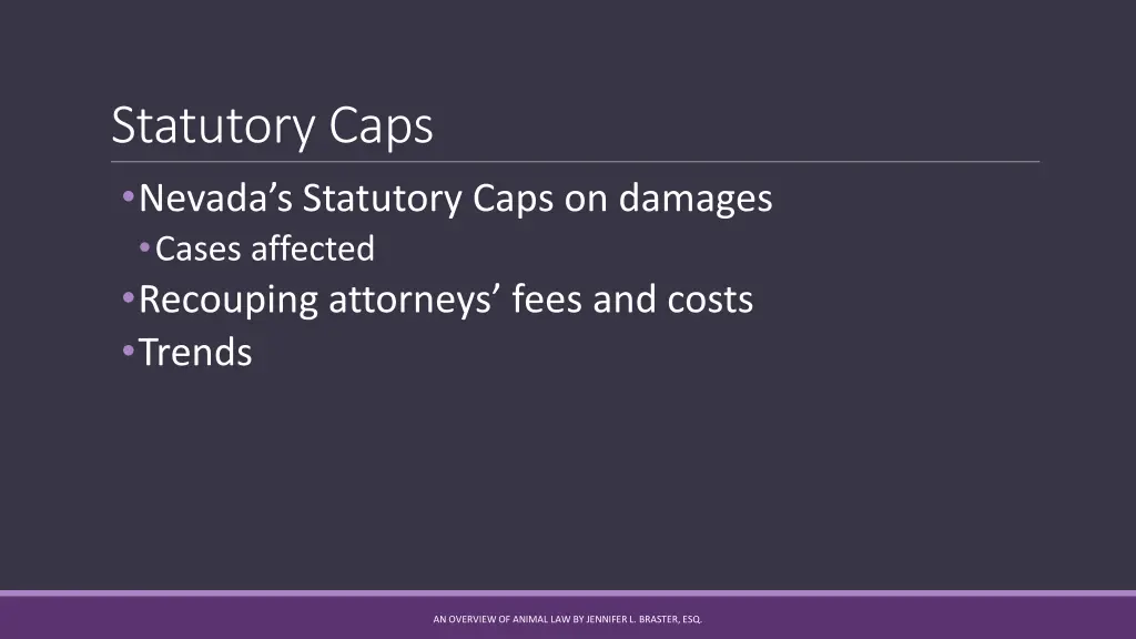 statutory caps nevada s statutory caps on damages