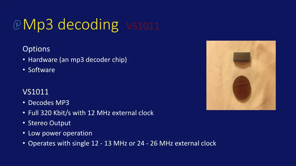 mp3 decoding vs1011