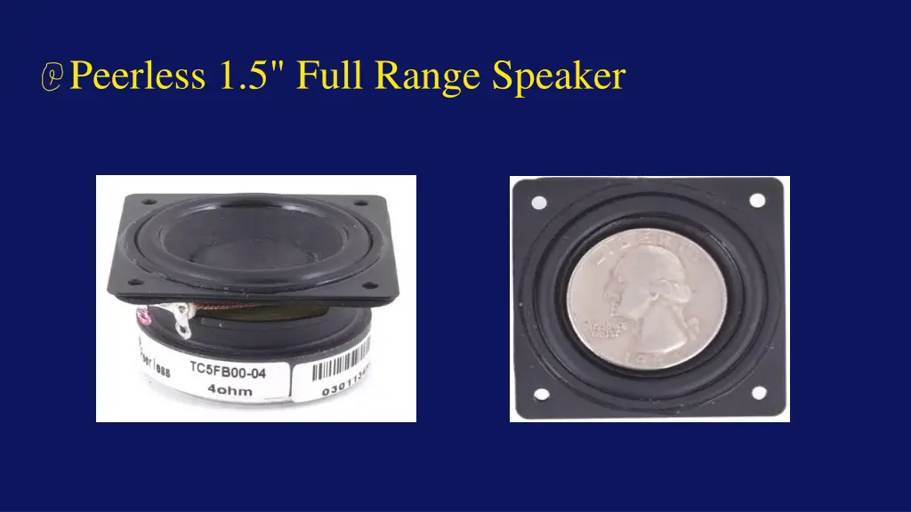 peerless 1 5 full range speaker