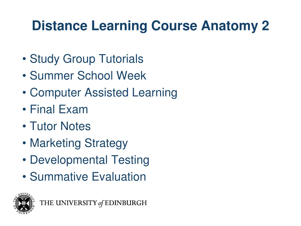 distance learning course anatomy 2