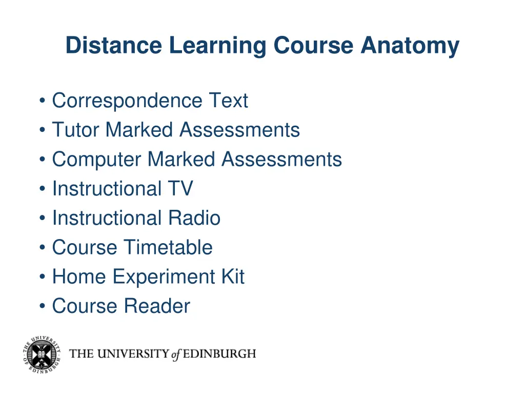 distance learning course anatomy