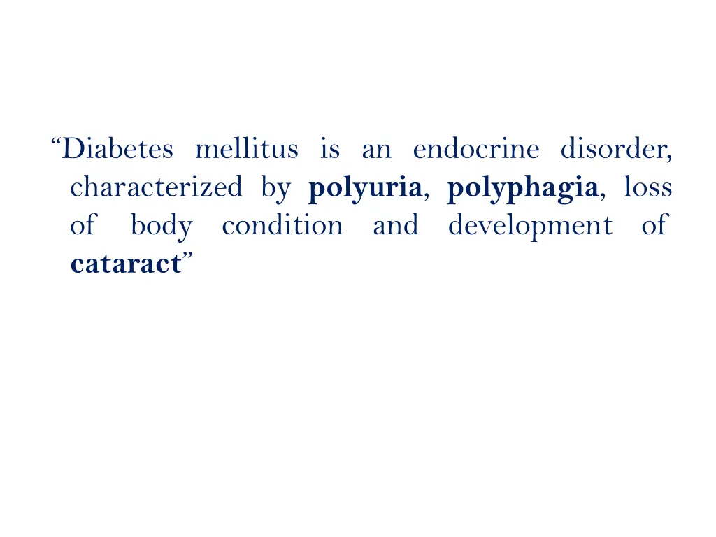 diabetes mellitus is an endocrine disorder