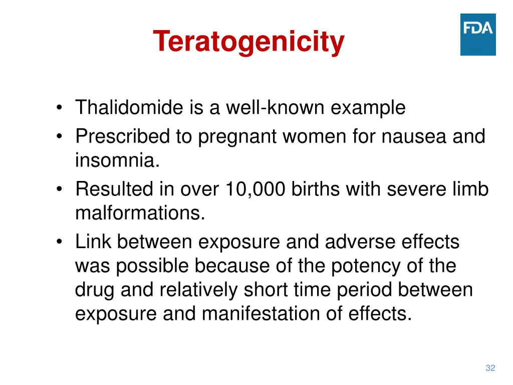 teratogenicity