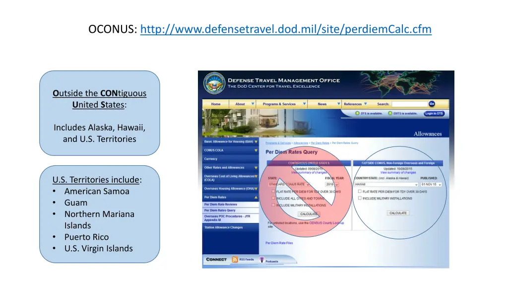 oconus http www defensetravel dod mil site