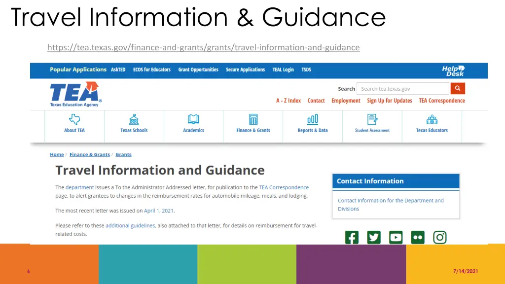 travel information guidance