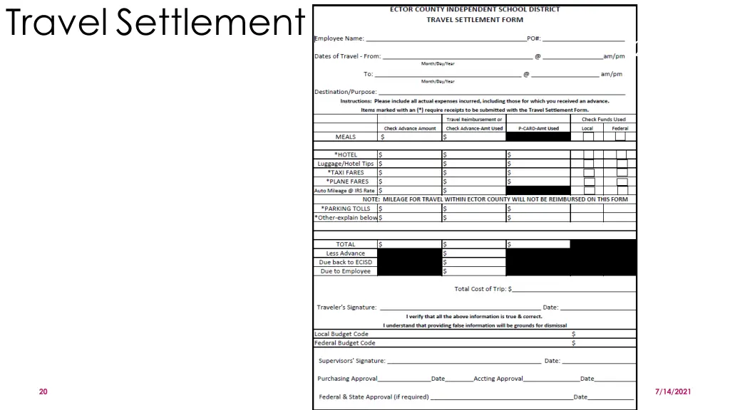 travel settlement 1