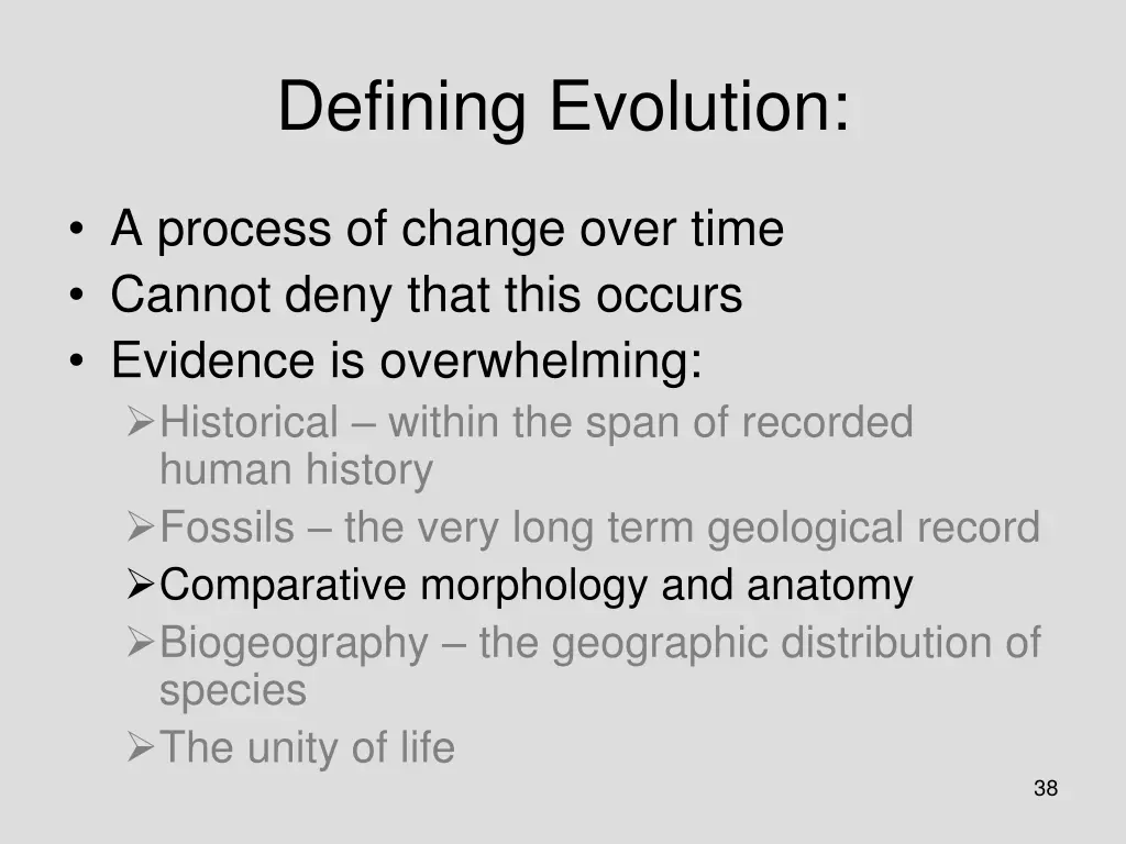 defining evolution 2