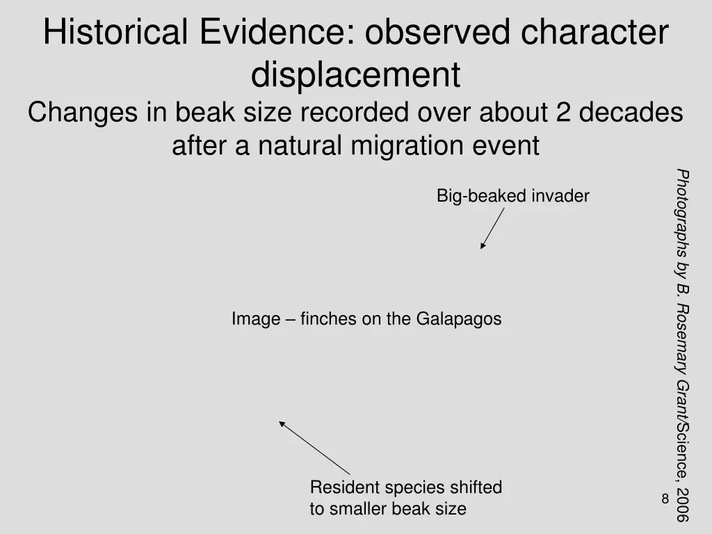 historical evidence observed character