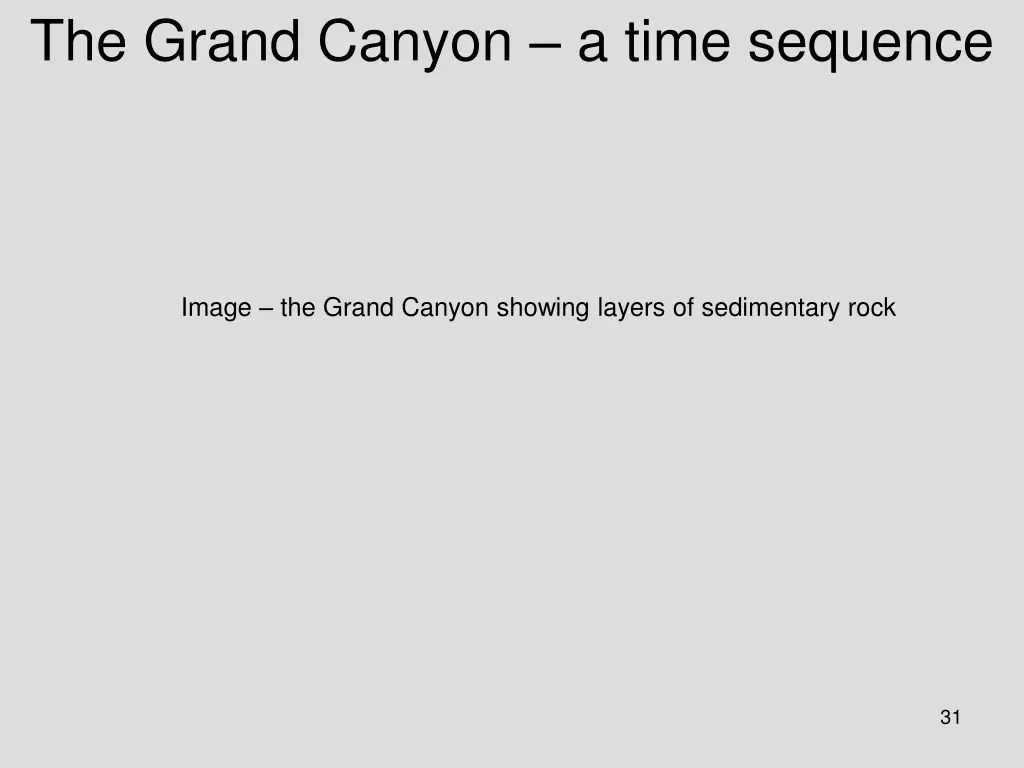 the grand canyon a time sequence