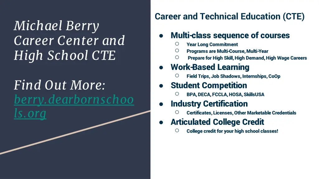 career and technical education cte