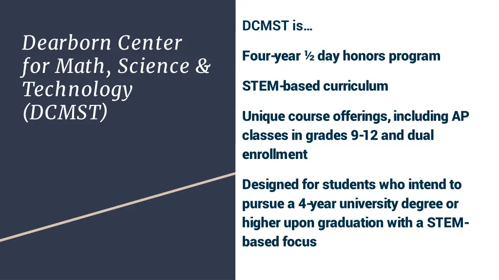 dcmst is