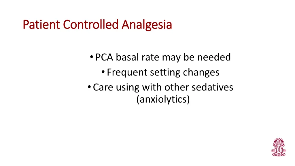 patient controlled analgesia patient controlled