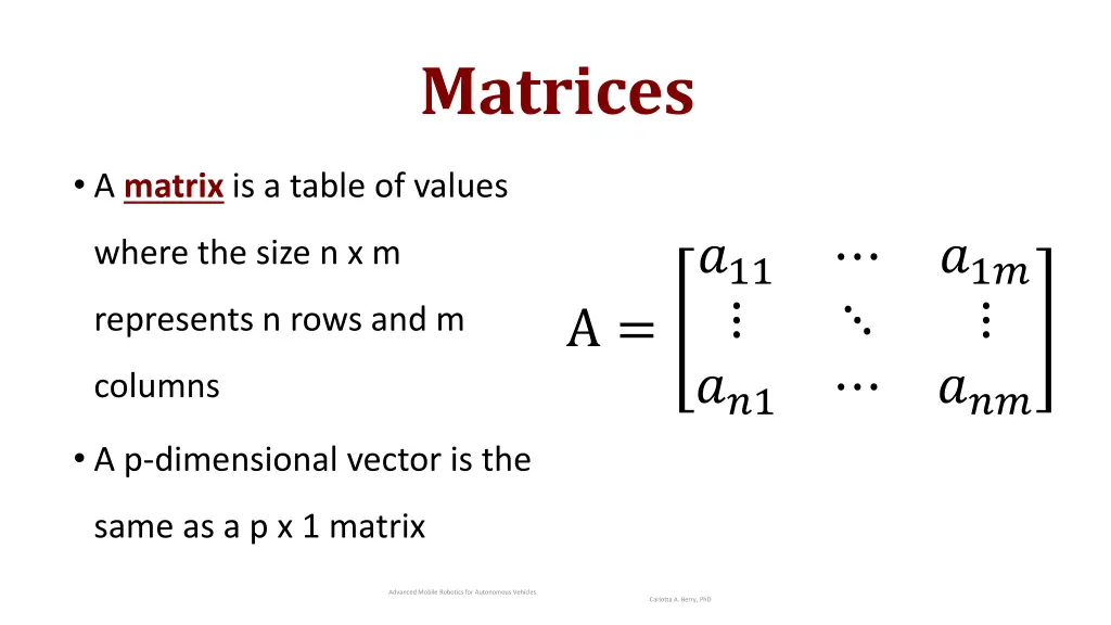 matrices