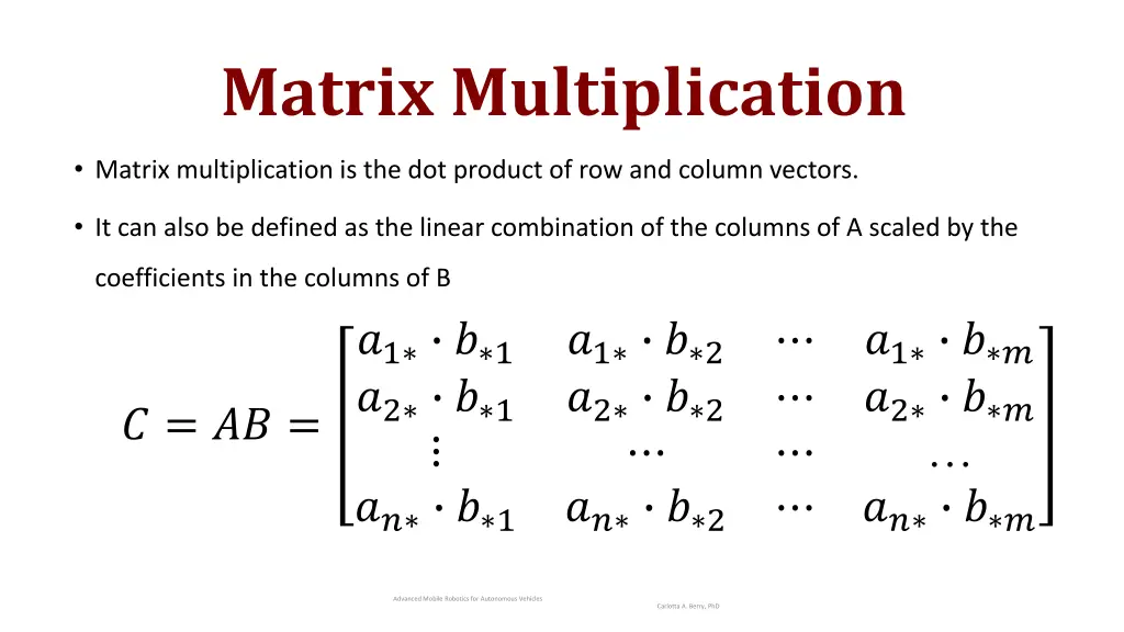 matrix multiplication