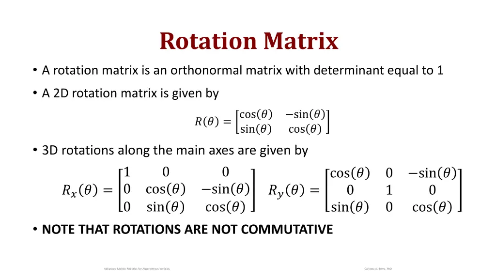 rotation matrix