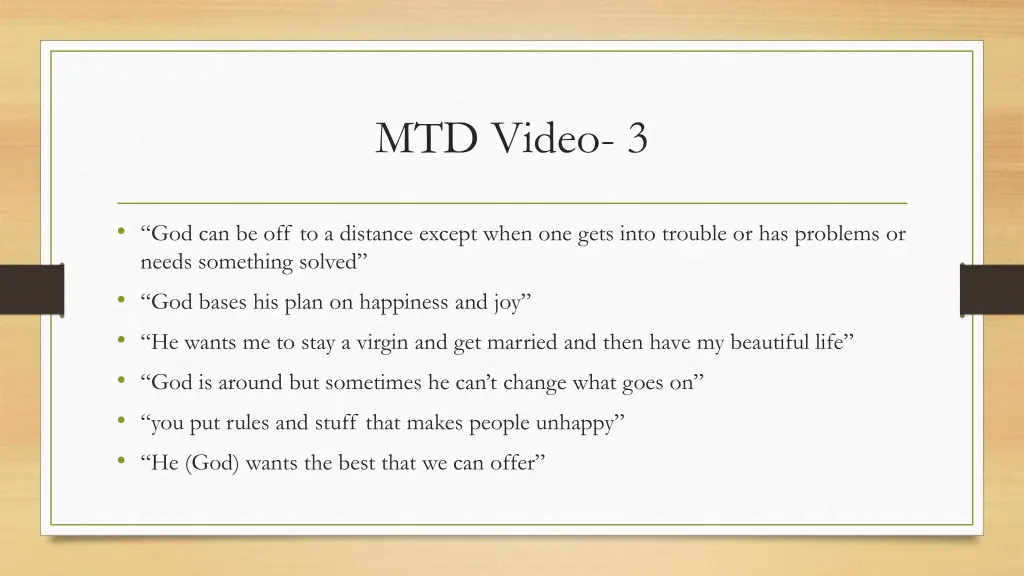 mtd video 3