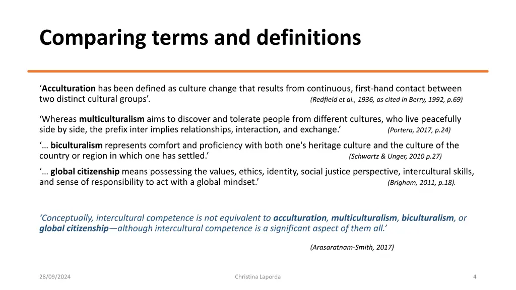 comparing terms and definitions 1