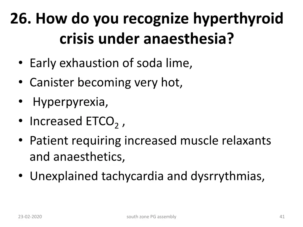 26 how do you recognize hyperthyroid crisis under