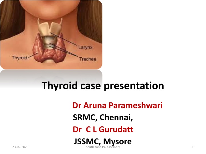 thyroid case presentation