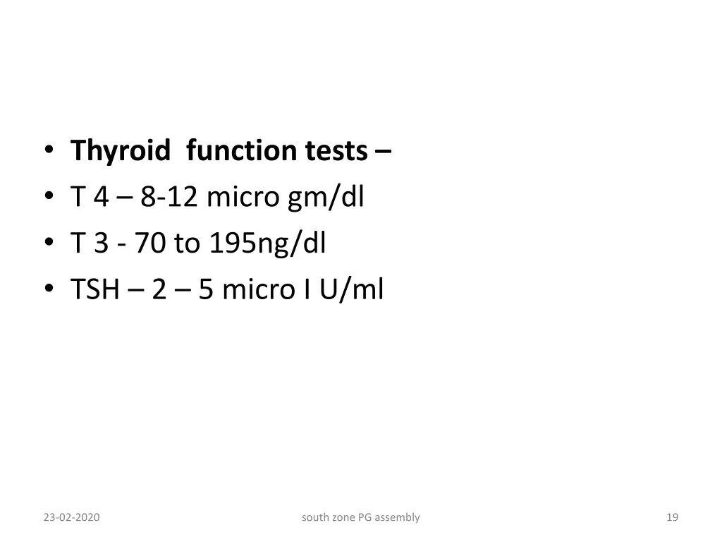 thyroid function tests t 4 8 12 micro