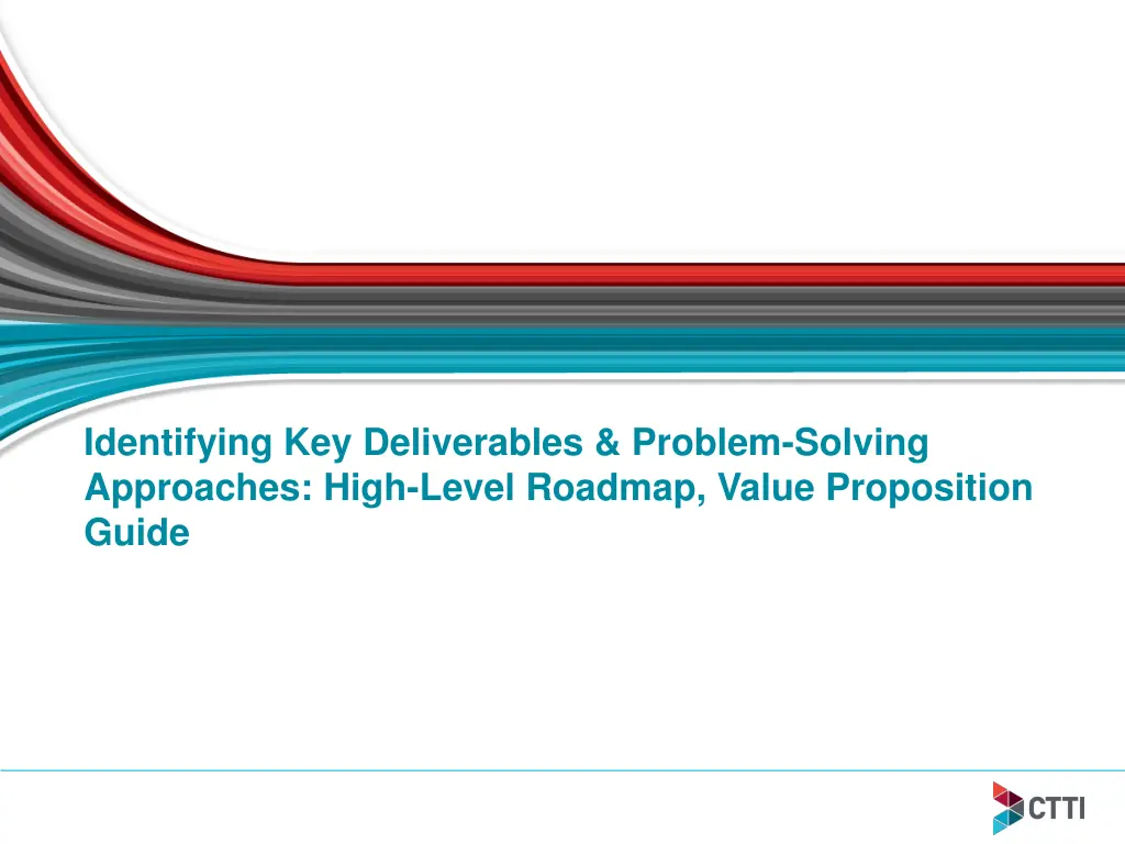 identifying key deliverables problem solving