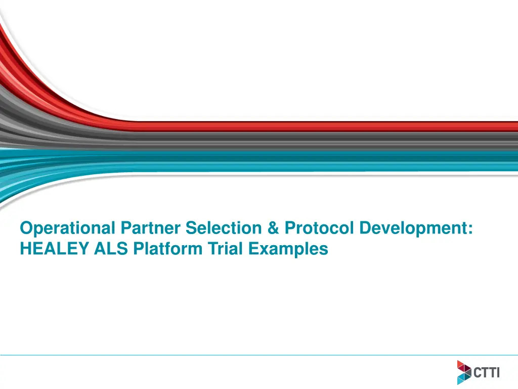 operational partner selection protocol