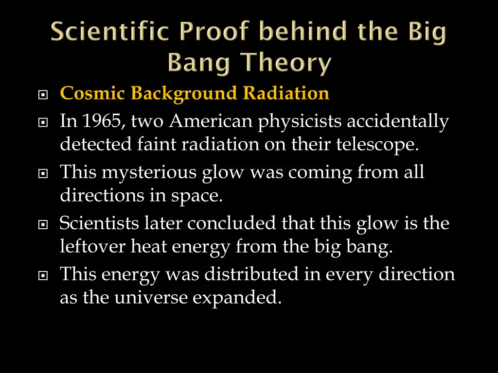 cosmic background radiation in 1965 two american