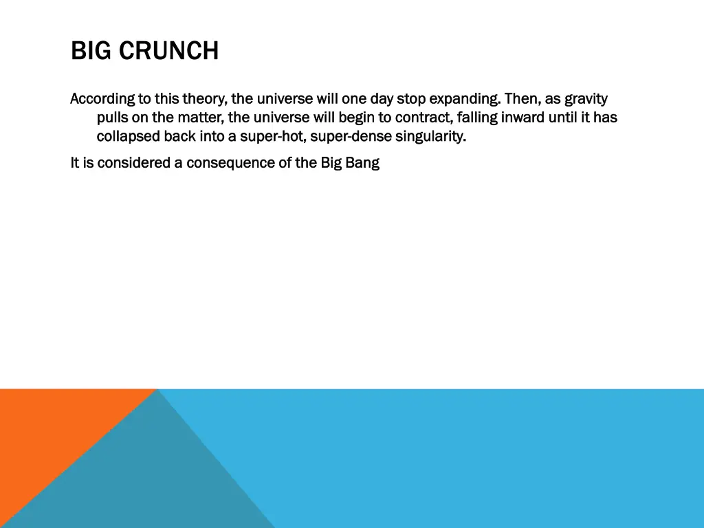 big crunch