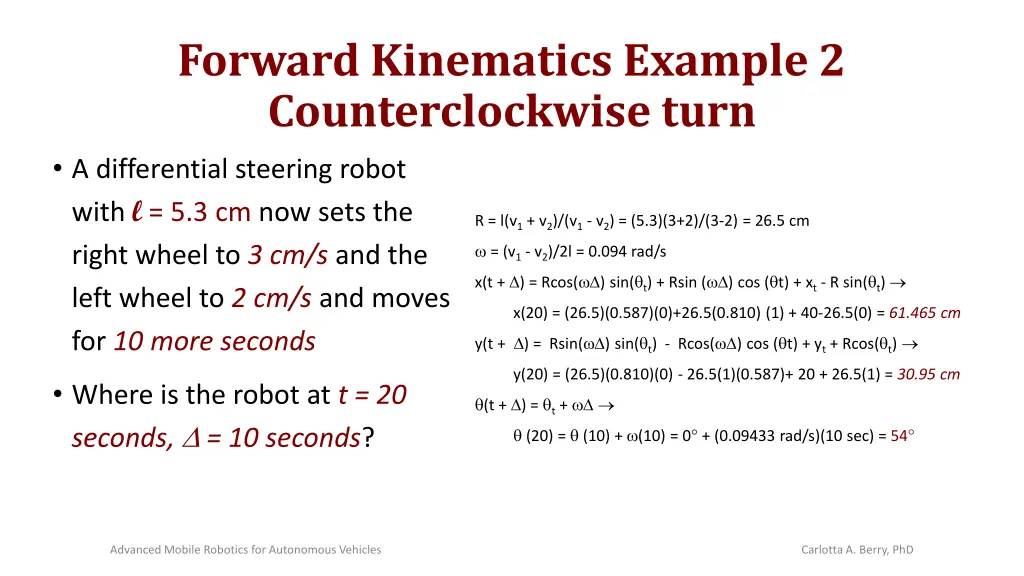 forward kinematics example 2 counterclockwise