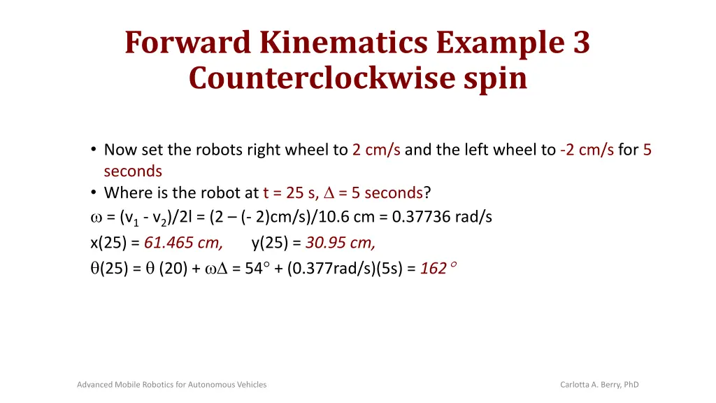 forward kinematics example 3 counterclockwise spin