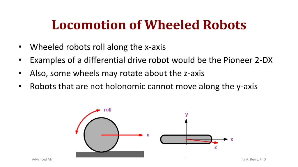 locomotion of wheeled robots