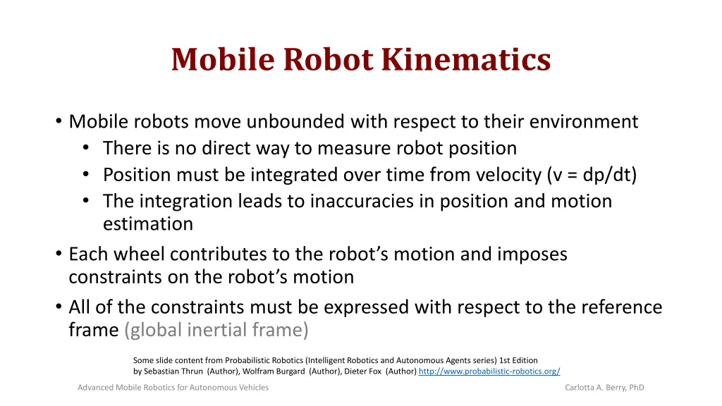 mobile robot kinematics 1