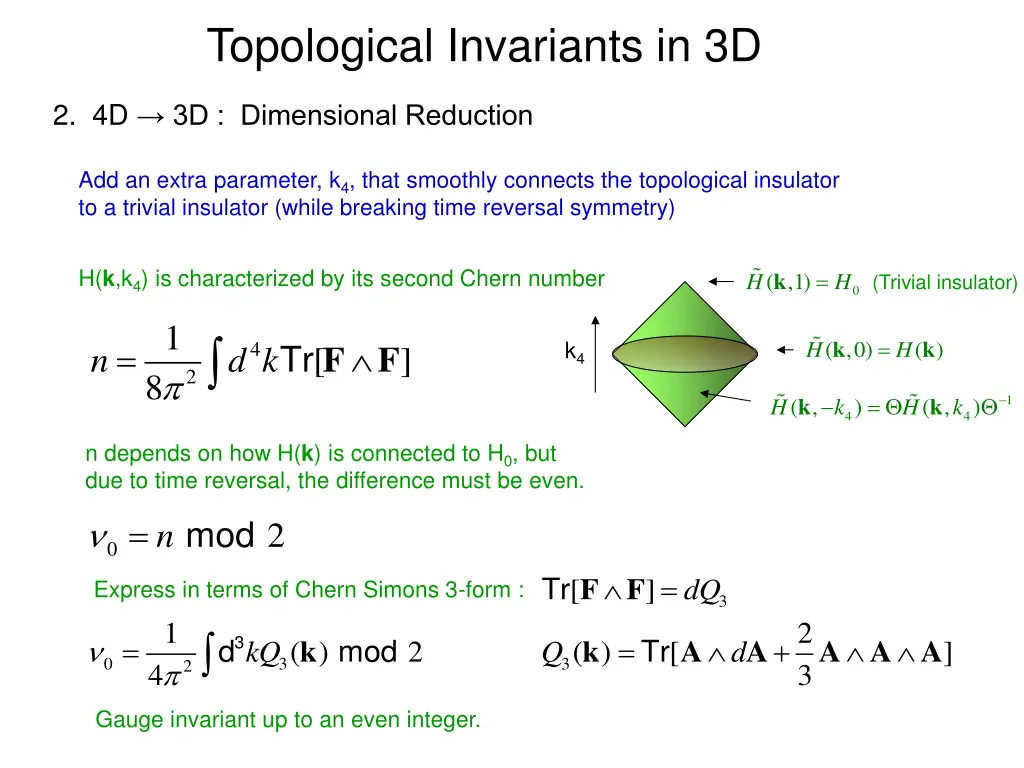 topological invariants in 3d 1