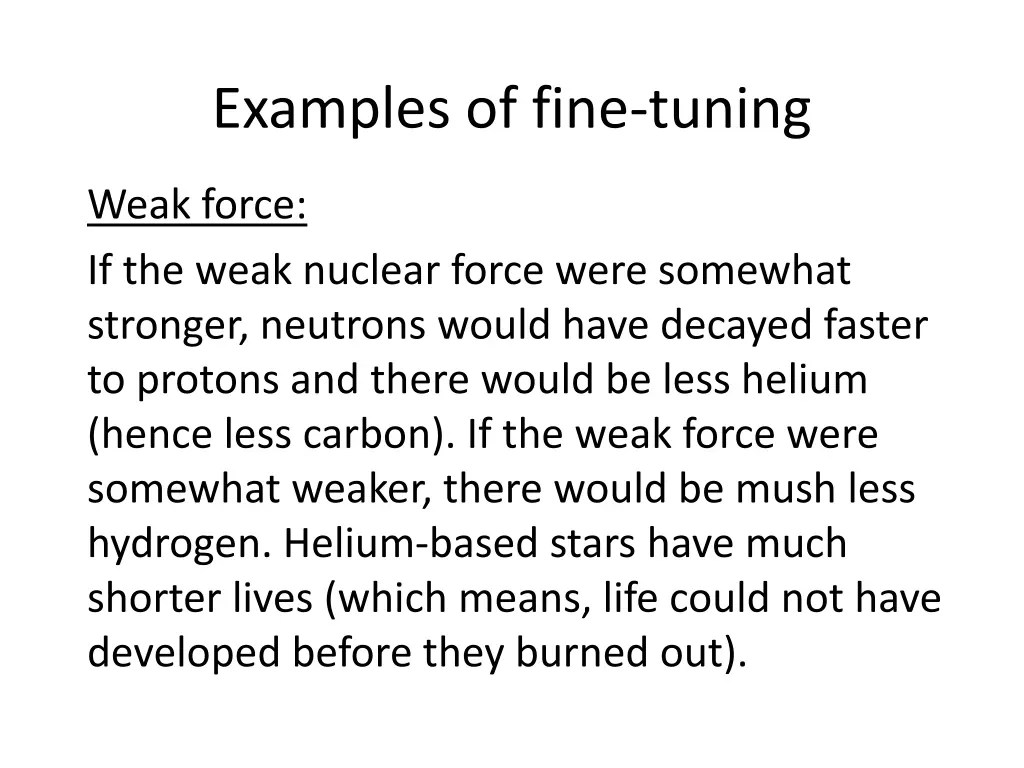 examples of fine tuning 1