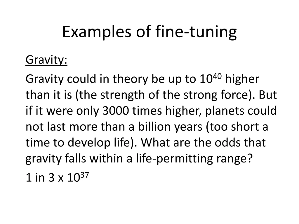 examples of fine tuning 3