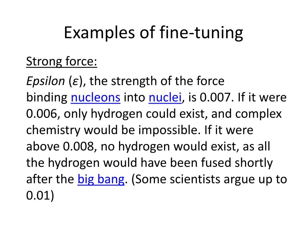 examples of fine tuning