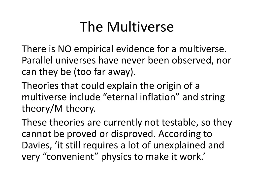 the multiverse