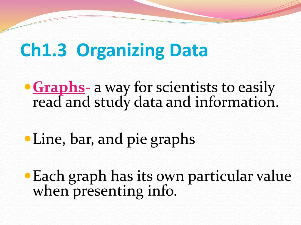 ch1 3 organizing data