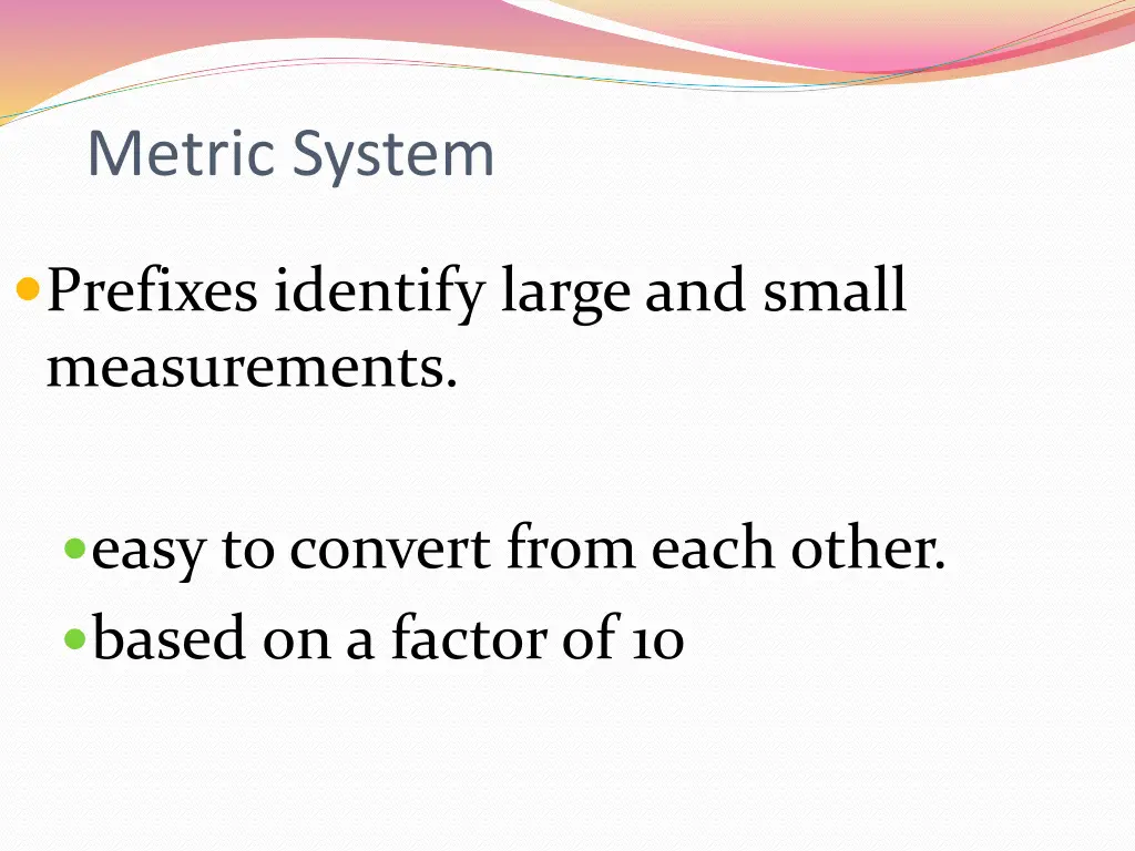 metric system