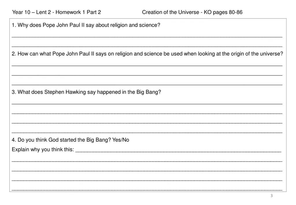 year 10 lent 2 homework 1 part 2 creation