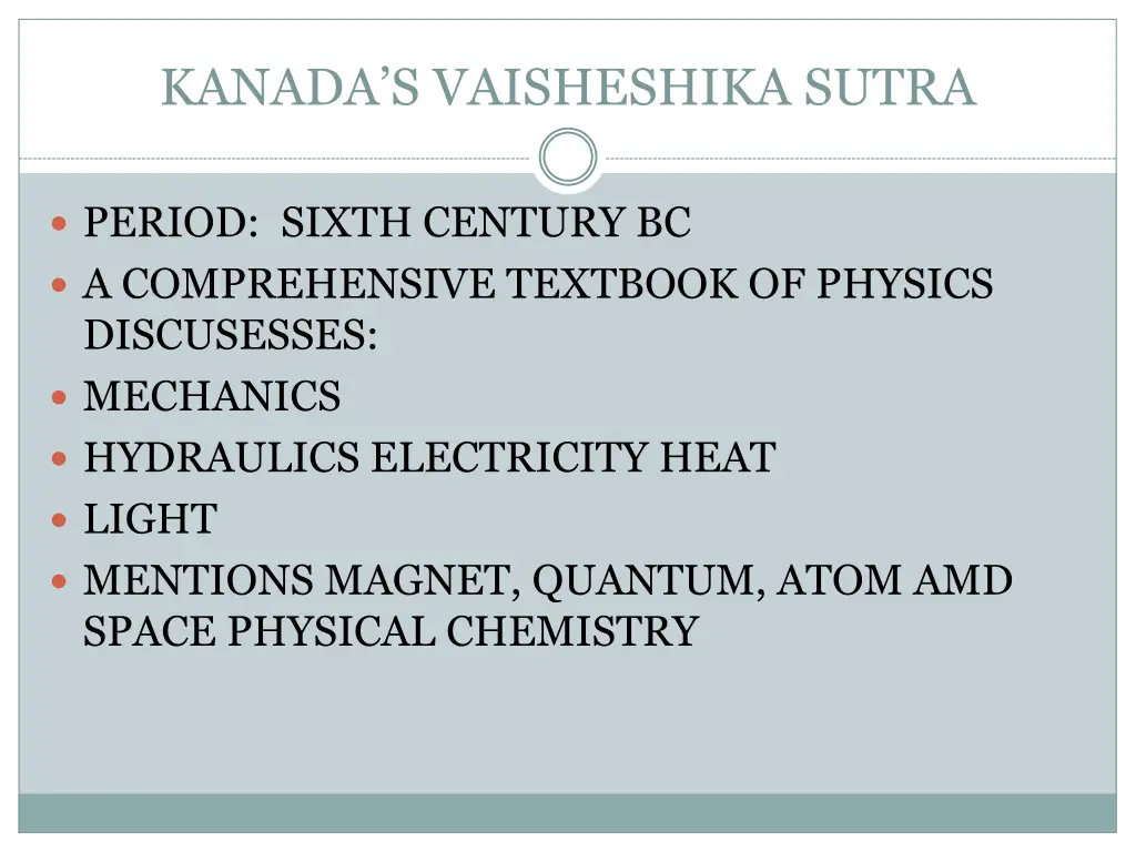 kanada s vaisheshika sutra