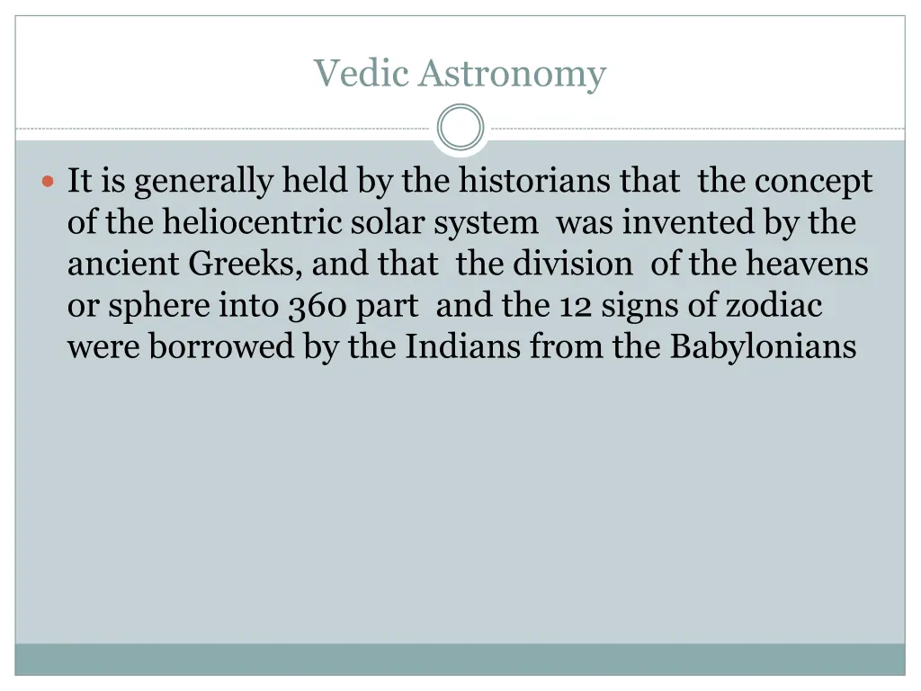 vedic astronomy