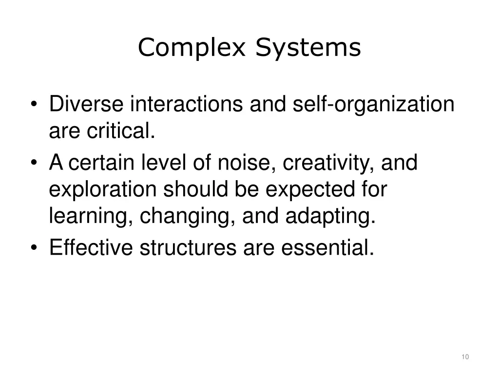 complex systems