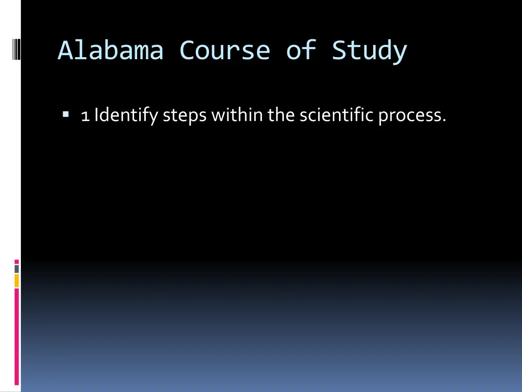 alabama course of study