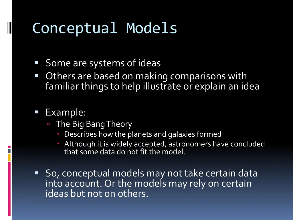 conceptual models