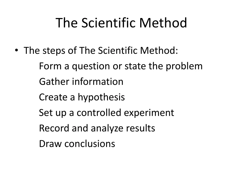 the scientific method 1