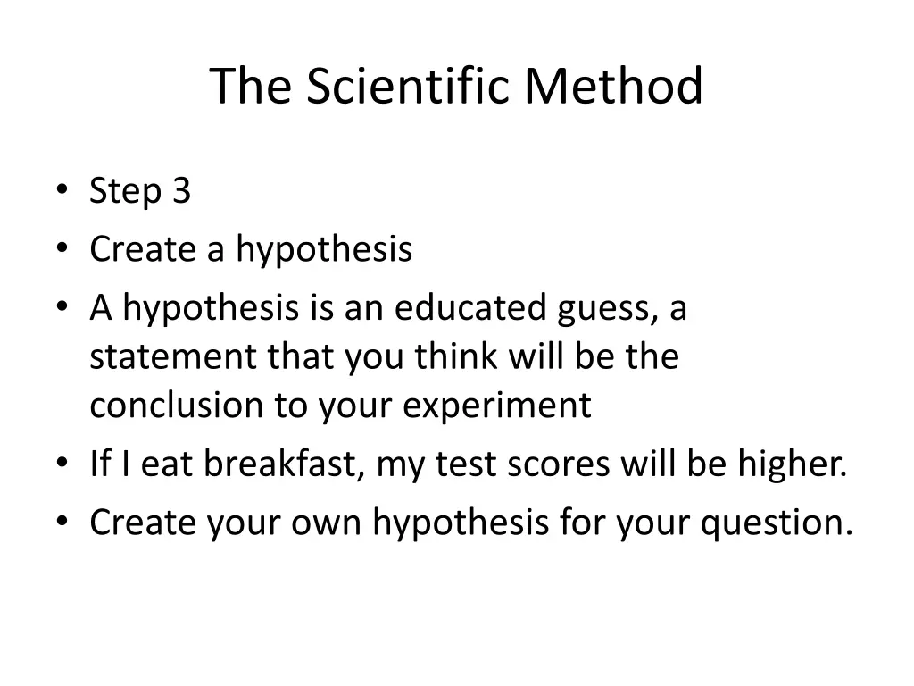 the scientific method 4